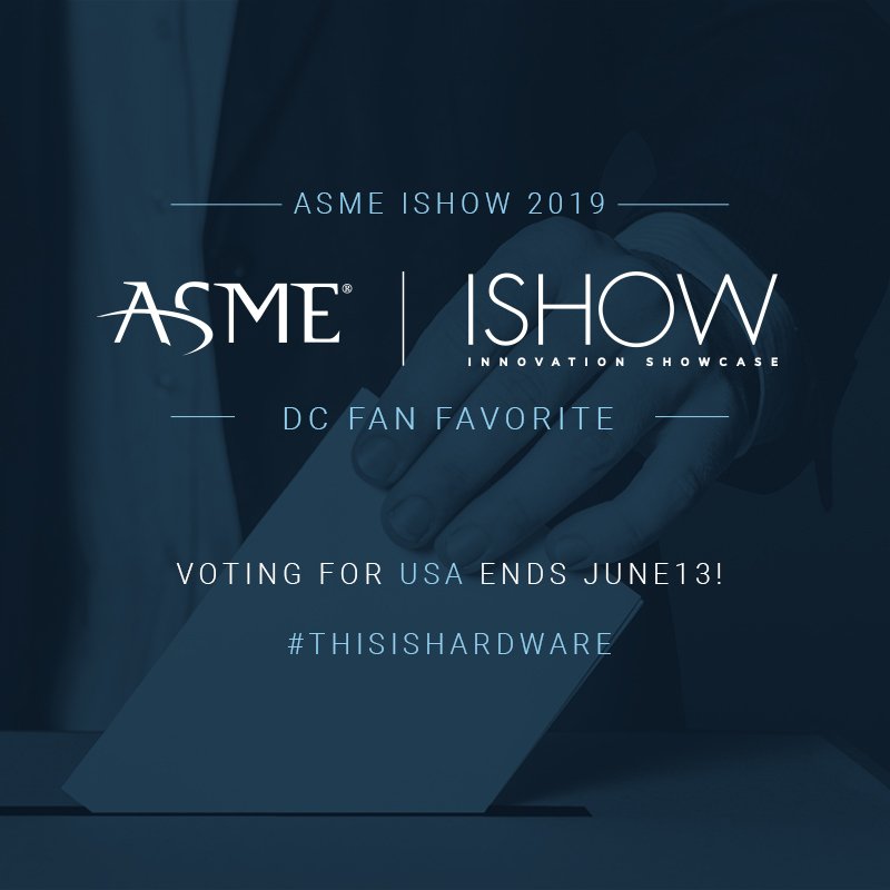 Hurry up! Voting for <a href="/ASMEishow/">ASME IShow</a> #USA Fan Favorite ends June 13! Now's the time to select your favorite hardware-led social #innovation from #ISHOW19 ➡️ ow.ly/eH7t30oTw36 #thisishardware