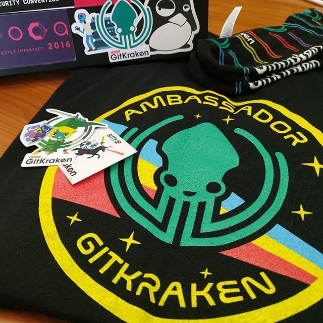 inelemento's tweet photo. Thanks a lot to @gitkraken for our exclusive Ambassador #swag ! 
We keep doing our best to share how good that software is.

#git #developerslife #devops #releasethekraken https://t.co/dVewEl0Asb https://t.co/0OXqWikZ6s