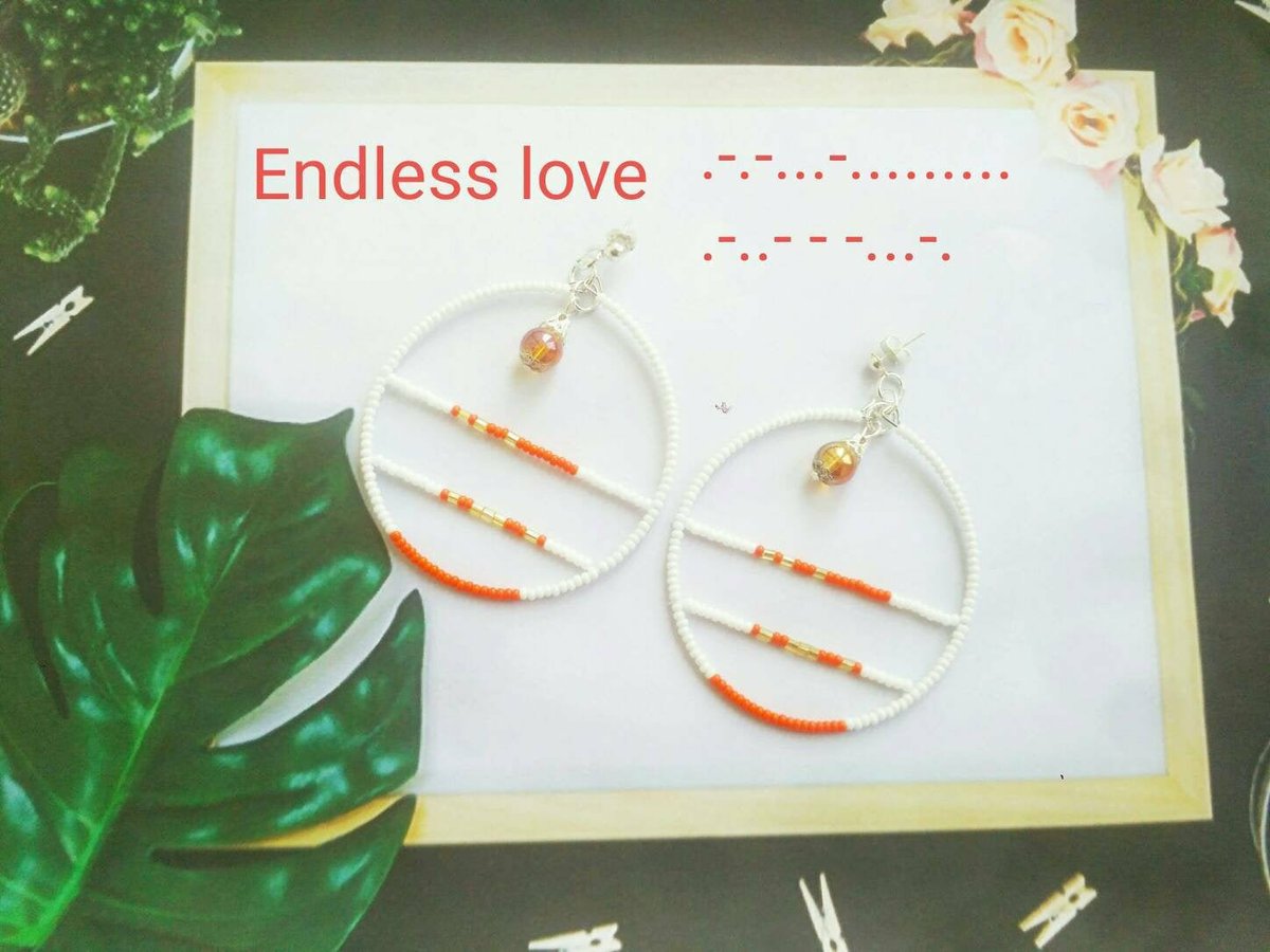 Excited to share the latest addition to my #etsy shop: Morse code big hoop earrings, Custom morse code jewelry, Personalized morze, Endless love earrings, Orange earrings, Secret message jewelry etsy.me/2K4daeM
