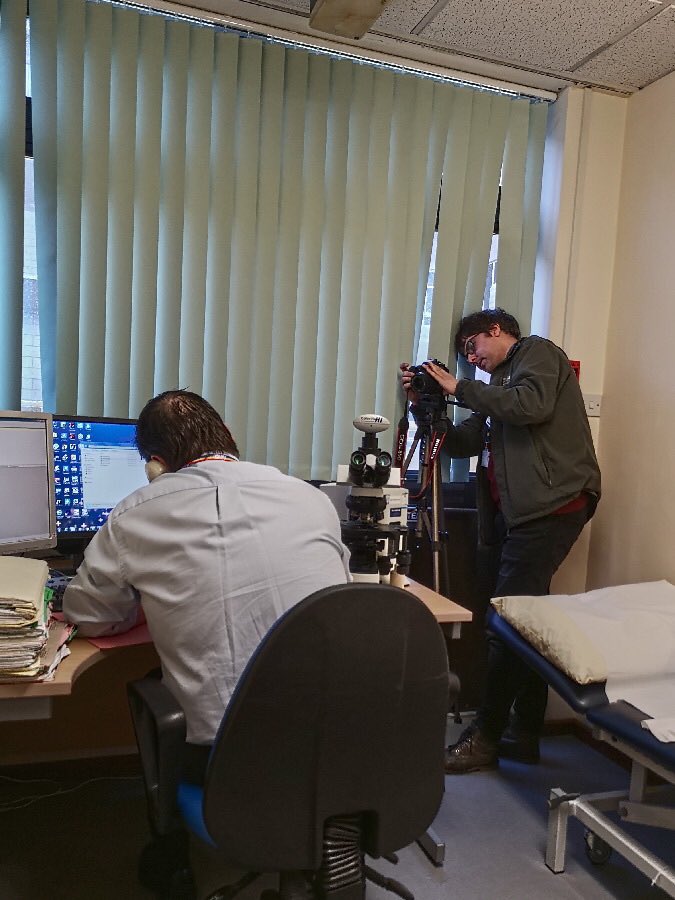 sammy0810's tweet photo. eNotes filming underway @NHSRobinMartin @ferguslaity @RCHTeNotes @ShelleyThorpe19 @NursingRcht @athindal @RCHTWeCare https://t.co/RkK4E9r3b0