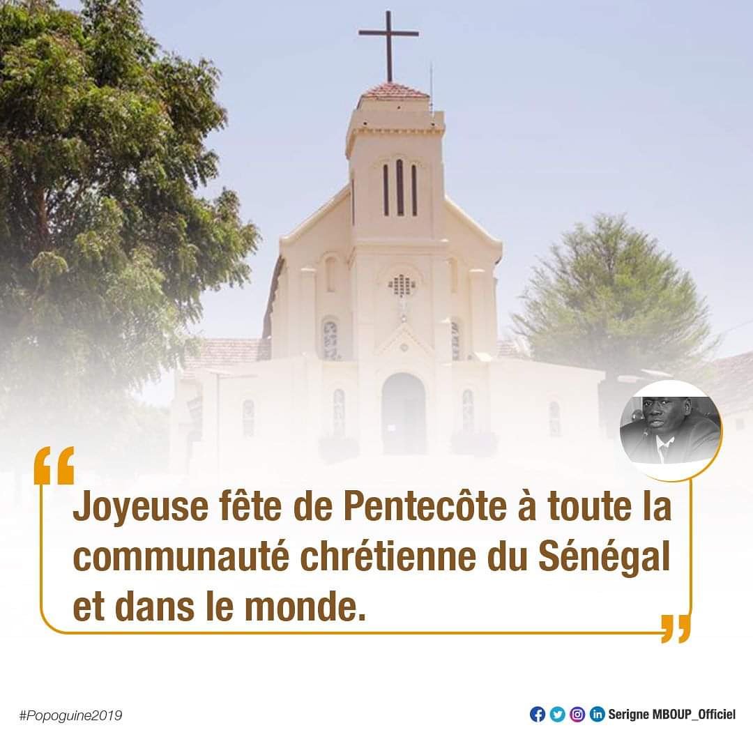 se_mboup's tweet photo. Bonne fête de Pentecôte à toute la communauté Chrétienne du Sénégal. 🇸🇳⛪️
  #Sénégal #Popoguine2019 #kebetu https://t.co/Ub64owK3B8
