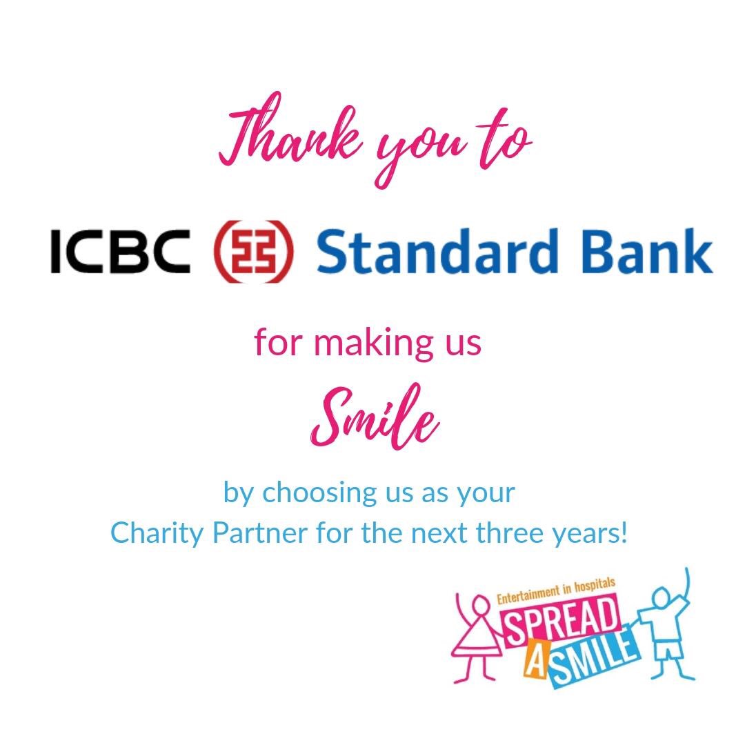 spreadasmileuk's tweet photo. We’re delighted to announce that ICBC Standard Bank has chosen us as their Charity Partner for 3 years!
We’re looking forward to working closely with them on a range of initiatives.
☺️💙💖🧡☺️
#icbcstandardbank
#charity
#charitypartner
#spreadingsmiles https://t.co/EAIHa86Hz5