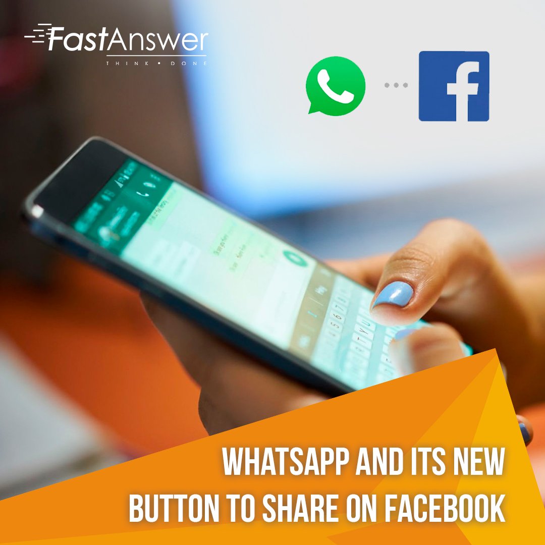 fast_answer's tweet image. #MondayMorning The giant of instant messaging never stops surprising us, now incorporates, in its latest version, the button to share on Facebook.
Follow us and find out more current information.

Fastanswerinc.com

#FastAnswerInc #branding #businesstips #marketing #new