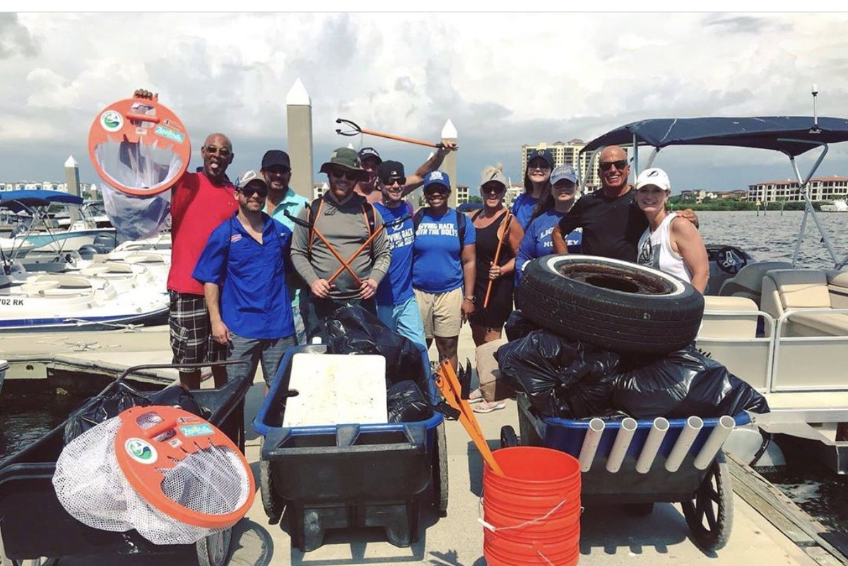 LightningFDN's tweet photo. Last week, our Tampa Bay Sports and Entertainment staff volunteered throughout the Tampa Bay community as part of a Do Good Week. Some nonprofits visited included Goodwill, @BigCatRescue, @KeepTBB, and MacDonald Training Center! https://t.co/Rg0xuWQvV2