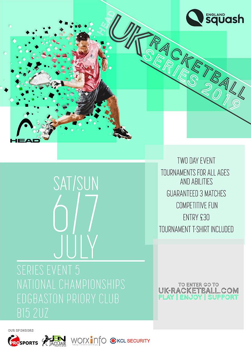 Don't miss your chance to enter the HEAD National Racketball / Squash 57 Championships 👇

🏆 29 categories from U13 to O80
📅 6-7 July
📍<a href="/EdgbastonPriory/">Edgbaston Priory</a>
🔗 bit.ly/2KFUjGD (closes 21 June)

RETWEET

#Squash