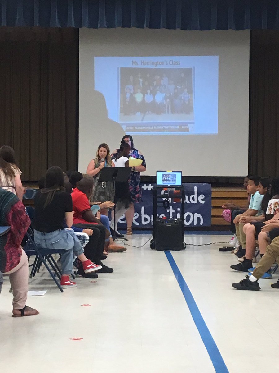 Recognizing the BIG PLV at 5th grade graduation! Ms. L and Ms. Harrington worked so hard with this amazing group! <a href="/AllisonLuka/">Allison Lukaszewicz</a> <a href="/HarringtonPLV08/">Meghan Harrington</a> <a href="/PLVBears/">Pleasantville Elementary</a>