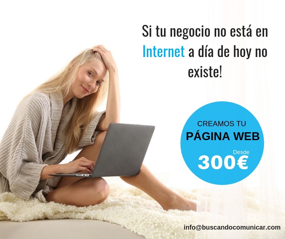 BuscarComunicar's tweet photo. El 80% de las #empresas a día de hoy ofrecen sus #servicios y #productos a través de una #páginaweb 

En #buscandocomunicar te asesoramos y acompañamos en el proceso de llevar la #imagen de tu #negocio al mundo digital de una forma estética y adaptada para llegar a tus clientes https://t.co/bGRNknjx8C