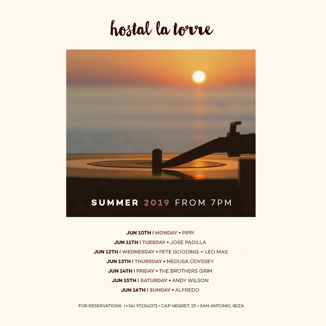 Dj Pippi (@dj_pippi_ibiza) on Twitter photo Enjoy The Most Beautiful Sunset on The Island
Hostal La Torre
<a href="/Hostallatorre/">Hostal La Torre</a> <a href="/balearic/">Low Heng Boon</a> @ibizasummer2019 Enjoy The Most Beautiful Sunset on The Island
Hostal La Torre
<a href="/Hostallatorre/">Hostal La Torre</a> <a href="/balearic/">Low Heng Boon</a> @ibizasummer2019