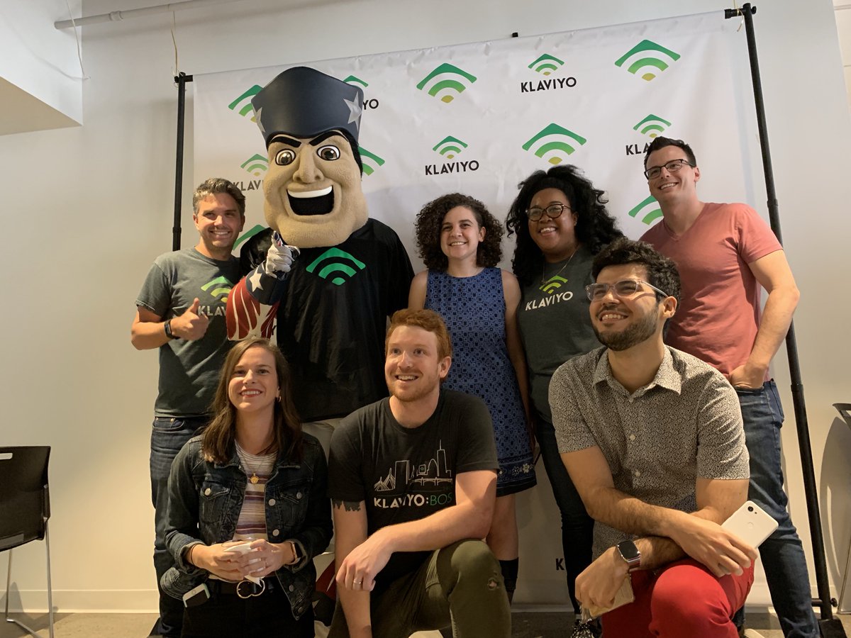 What a week!
1. Named one <a href="/Inc/">Inc.</a> best places to work
2. 17 New Klaviyos started.
3. Pat <a href="/Patriots/">New England Patriots</a> showed up for our #KlaviyoBOS pep rally!