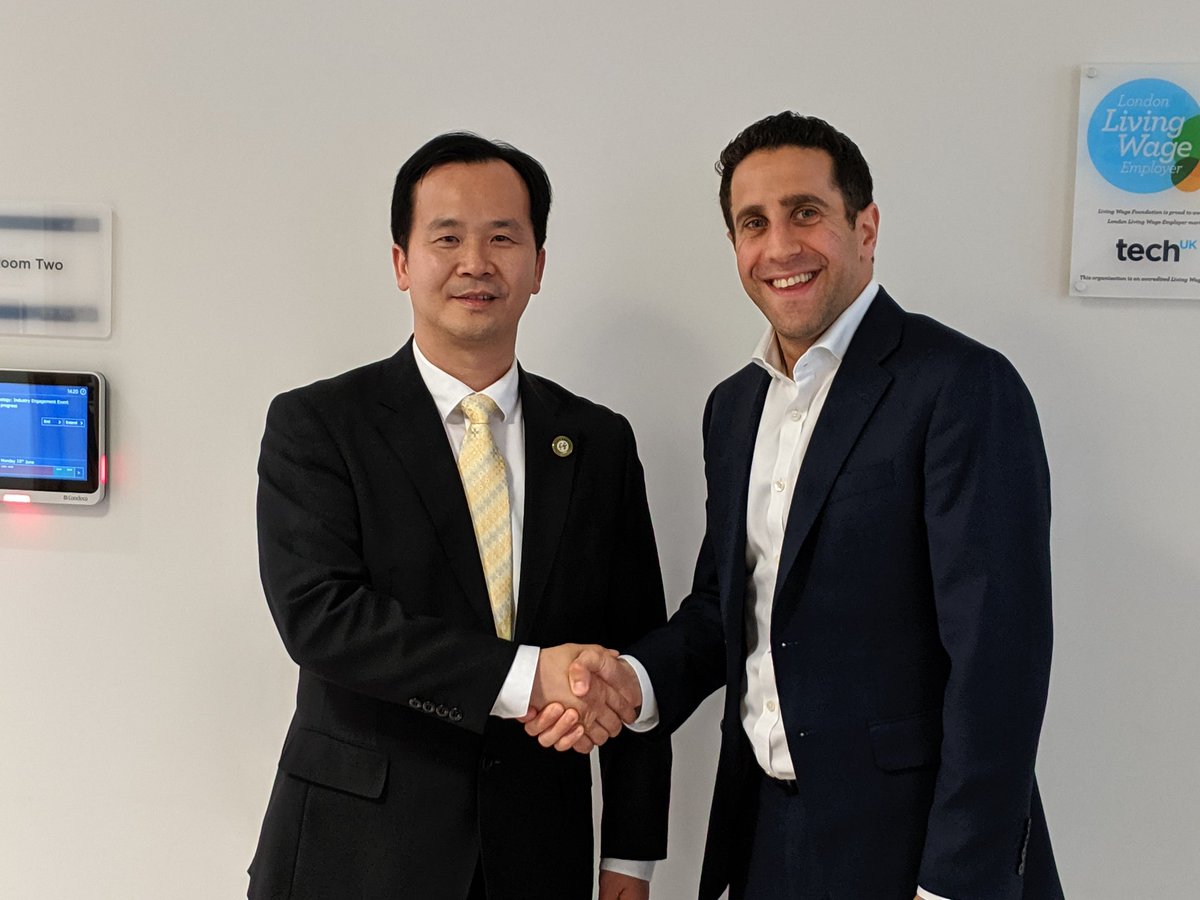 SimonSpier's tweet image. Delighted to welcome Secretary General of China Electronic Chamber of Commerce, Benny Peng to explore how we can work closer together on UK China Tech Trade @techUK