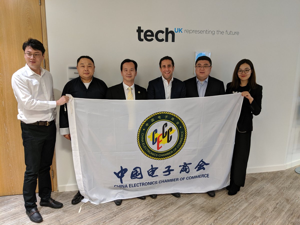 SimonSpier's tweet image. Delighted to welcome Secretary General of China Electronic Chamber of Commerce, Benny Peng to explore how we can work closer together on UK China Tech Trade @techUK
