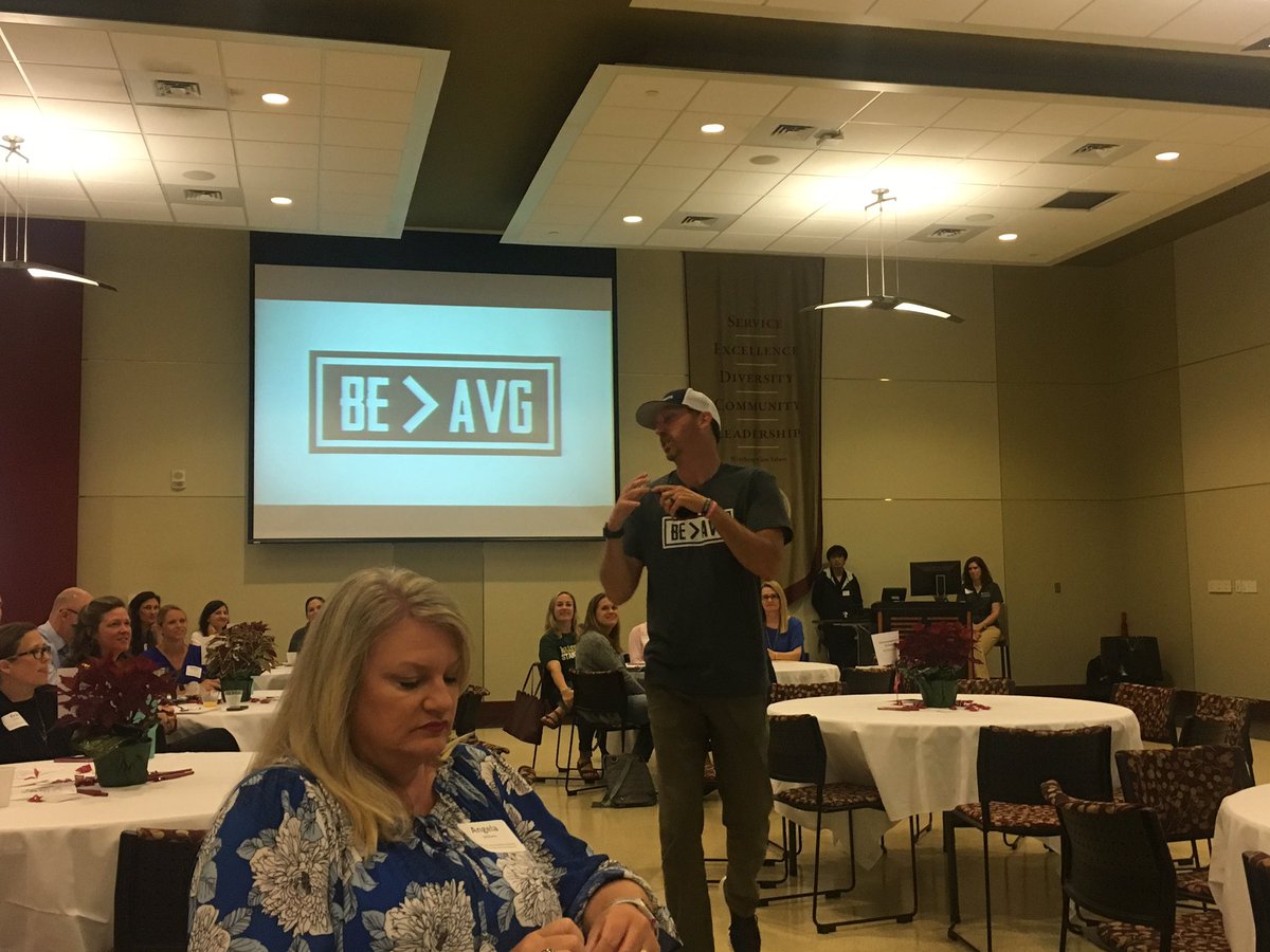 Mrs_KThompson's tweet photo. Great keynote @WinthropCOE Partnership Conference this morning with @AthleteByDesign ! “If your presence doesn’t make an impact, your absence won’t make a difference.” #NormalizeExcellence #MissionNotGoal https://t.co/sofnKd9OSl