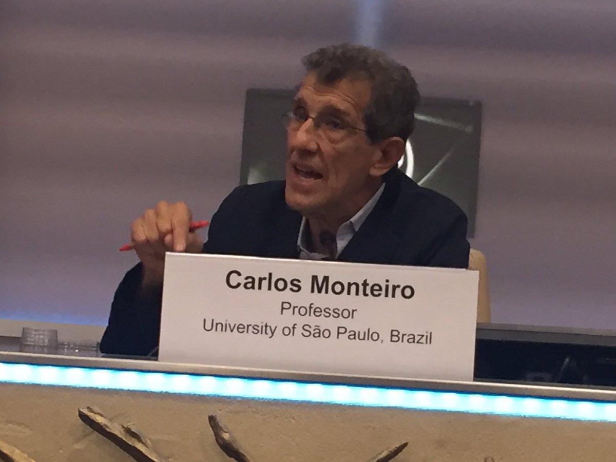 Carlos Monteiro: evidence of how ultra-processed food kills the microbiome diversity strengthens the call to protect LMICs from domination of food systems by multinational food companies #FutureOfFood
