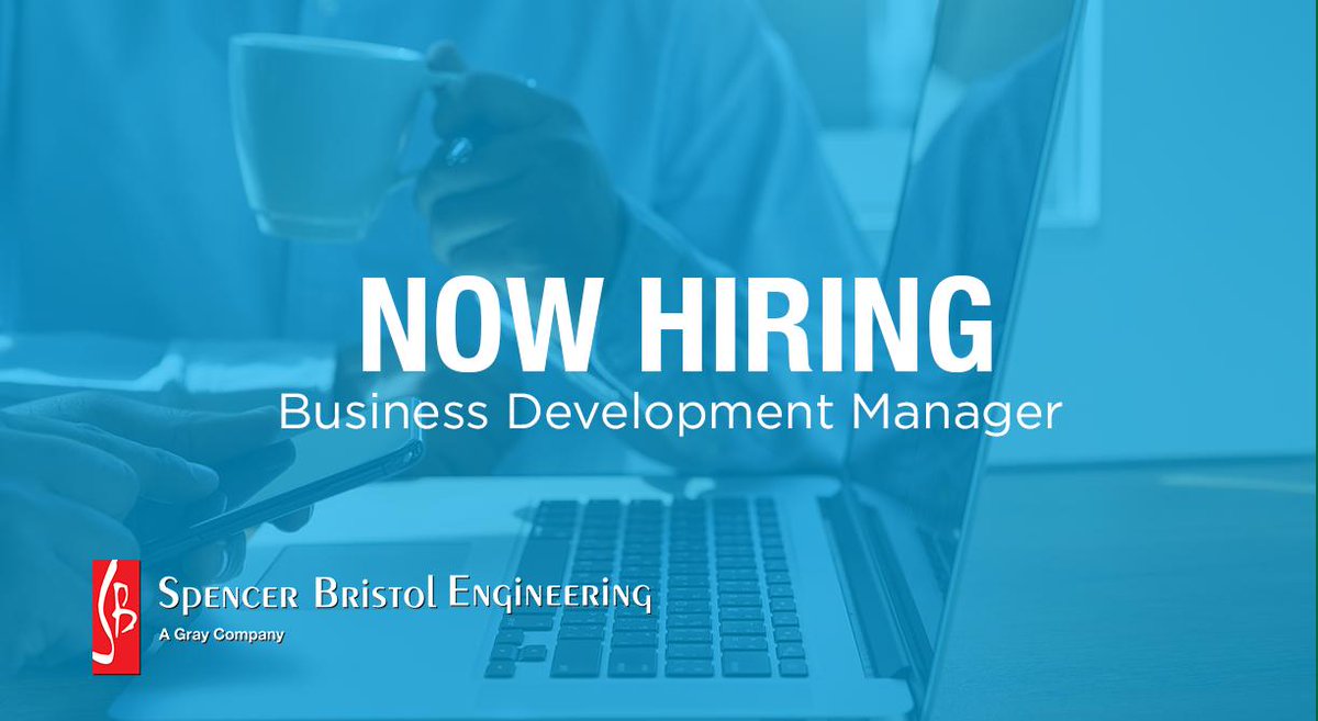 graycareers's tweet photo. If you're an excellent communicator who is skilled in developing &amp; implementing business growth strategies...we want to hear from you! Apply for our #BusinessDevelopment Manager position at @spencer_bristol, A Gray Company, today: https://t.co/5bYNsNku5r #NowHiring #JoinUs https://t.co/pL3LVLV5aD
