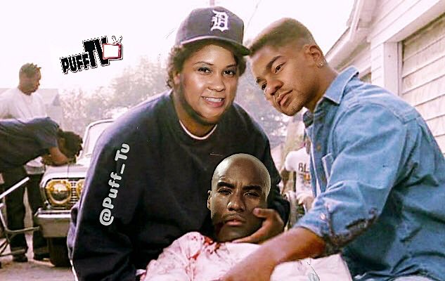 PUFFTV's tweet image. Bruh bruh bruhhhh after @cthagod made that @morrischestnutofficial look alike comment it wasn’t no holding back.... 😂😂😂😂 @breakfastclubam @djenvy @angelayee #theworldgonefeelmesoon #pufftv #photoshopking #boyznthehood #dtlrambassadors #thiswhatblessedlooklike