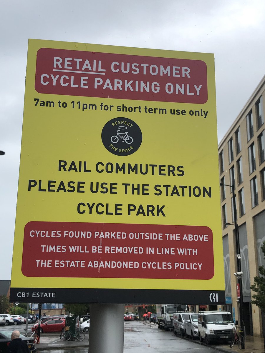 How do people know what to do next if their bike is removed. <a href="/camcitco/">Cambridge City Council</a> it’s as good as theft in a public access area. Make them accountable  and improve the signage please. <a href="/newscambridge/">Cambridgenews</a> <a href="/Cambslive/">Cambridgeshire Live</a> get involved to help our communities.
