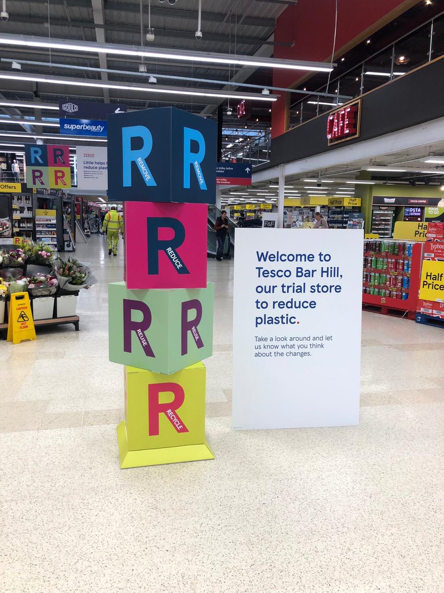 amandahart24's tweet photo. Bar hill store, trialling our reduced packaging initiative and starting customer conversations on plastic v paper. https://t.co/emJz9Lxu3U