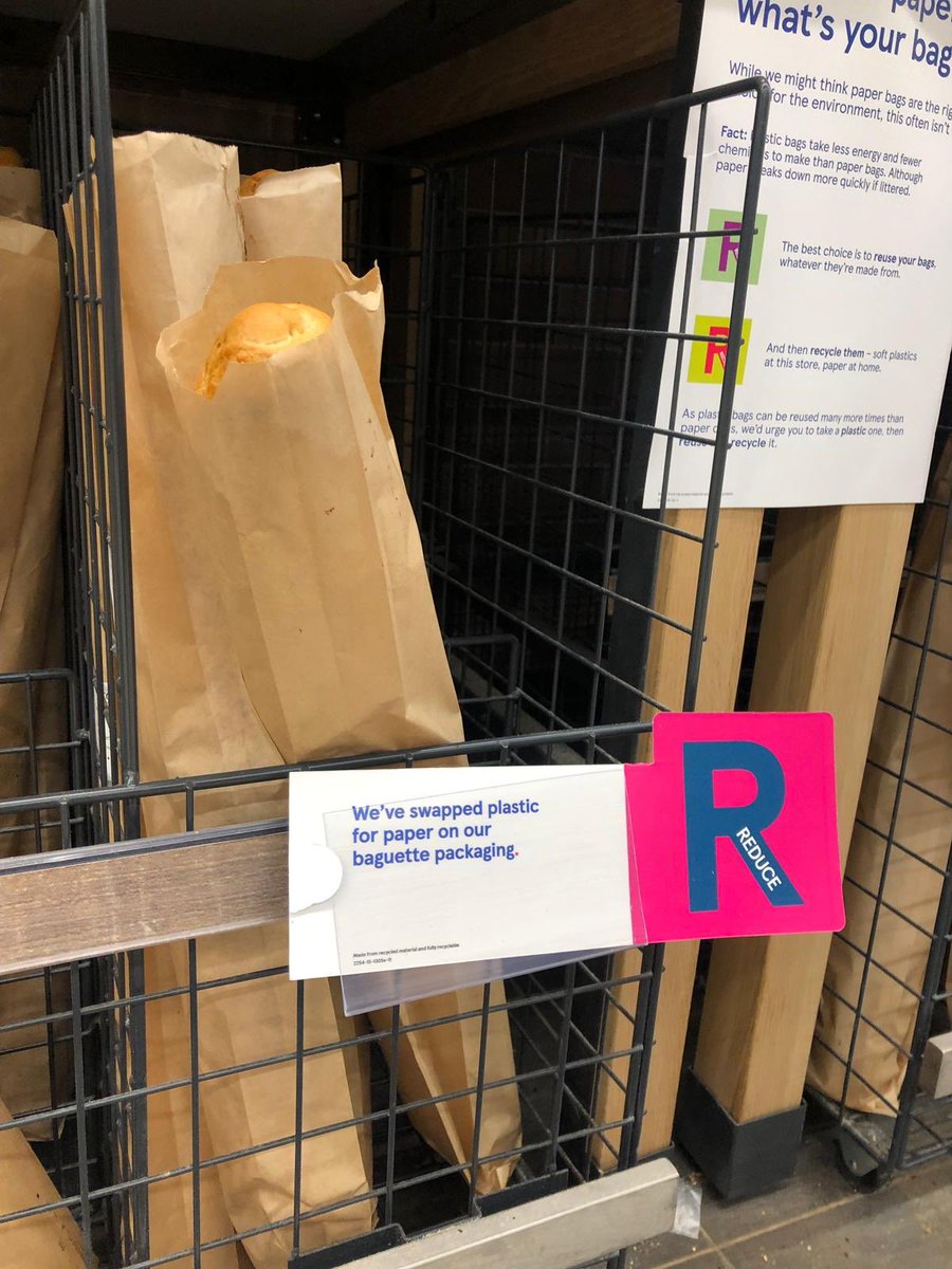 amandahart24's tweet photo. Bar hill store, trialling our reduced packaging initiative and starting customer conversations on plastic v paper. https://t.co/emJz9Lxu3U