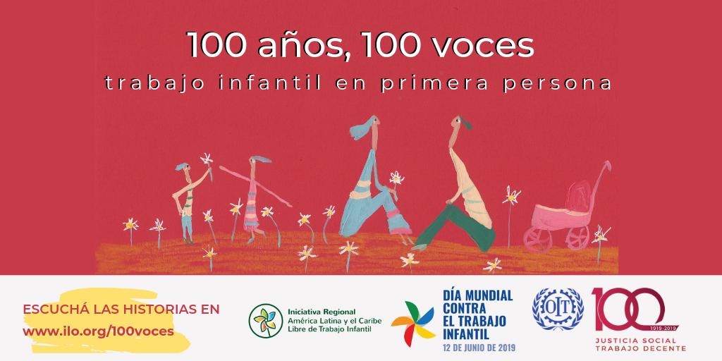 Esta semana se conmemora el Día Mundial Contra el #TrabajoInfantil. La campaña “100 años, 100 voces” visibiliza las historias de quienes trabajaron en su infancia a lo largo y ancho de toda la Argentina ilo.org/100voces