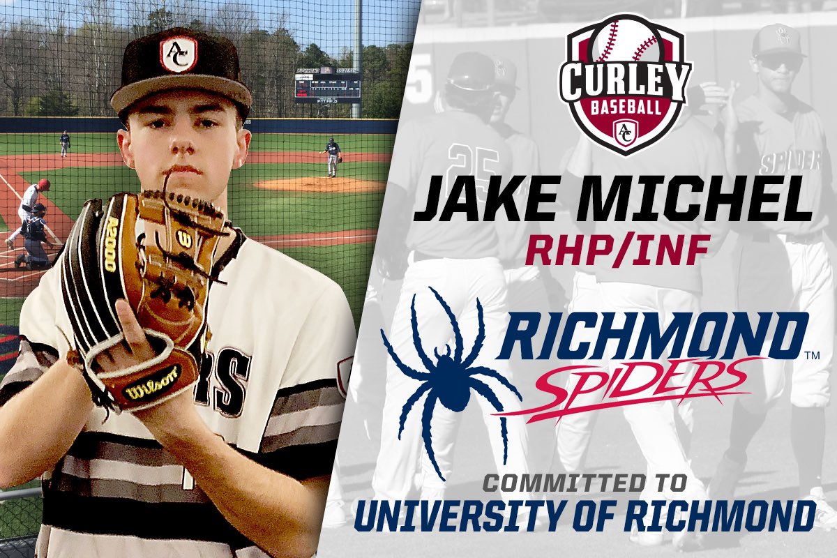Congrats to RHP/IF <a href="/jaym1chel/">jake michel</a> ‘21 on his commitment to Richmond University!