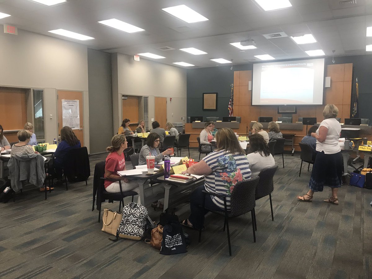 Teachers and Reading Specialists dedicating their summer days to participate in LETRS training to learn about the science of reading.  <a href="/GardnerEdgerton/">Gardner Edgerton USD 231</a> @USD231EdService