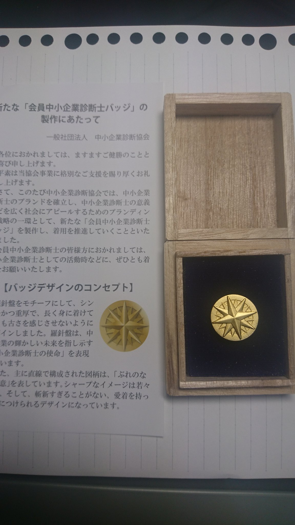はる 中小企業診断士 No Twitter 中小企業診断士 バッジが届きました 想像よりも大きい T Co Aypfihdkhf