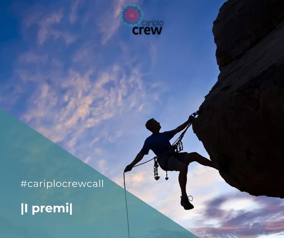 #cariplocrewcall |I premi❓|
In palio fino a 65.000 € in denaro
🥇Primo premio: 30.000 euro 
🥈Secondo premio: 20.000 euro 
🥉Terzo premio: 10.000 euro 
🏆Quarto premio: 5.000 euro

Candidati entro il 27 giugno: progettocrew.it/crew-call/cari…