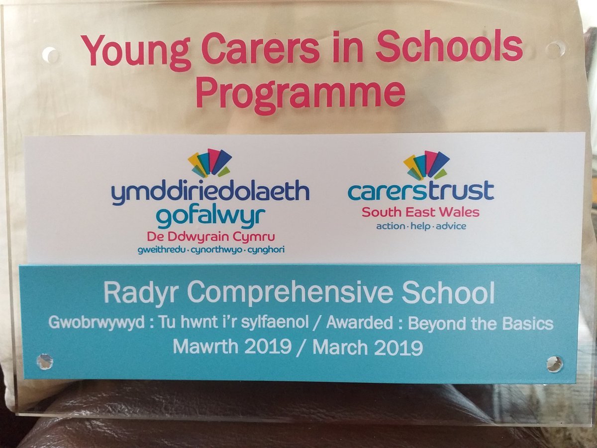 RcsWellbeing's tweet photo. Incredibly proud to receive the Young Carers award for 'Beyond Basics' @radyrcs from @carerstrustsew
We work hard to identify and support our young carers in school and are very proud of every single one of them.
#youngcarersweek https://t.co/zisF1EcKDp