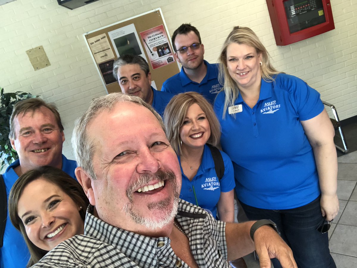 RedWolfVCSA's tweet image. Good to visit with the ASUN crew this morning!