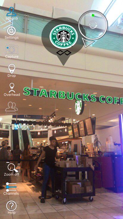 b12wny's tweet photo. Testing @skignz #lennoxmall showcasing how our unique PLAR Technology can enhance & improve the shopping experience ๐ฒ๐คณ๐ฝ#InnovationForEveryone #skignz #ar #AugmentedReality #PLAR #PreciseLocationAR #Starbucks #simonsmalls #simonsaid #discoverskignz #wayfinding #CustomerExperience https://t.co/wAxY0R1CGA