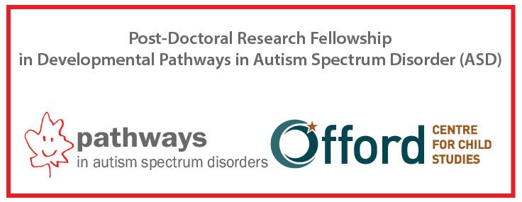 The Pathways in ASD research program is now accepting applications for a 12-month PDF under the supervision of Dr. Stelios Georgiades @Stelios_2015 and Dr. Eric Duku @dstatsman - contact the National Coordinator @MikeChalupka