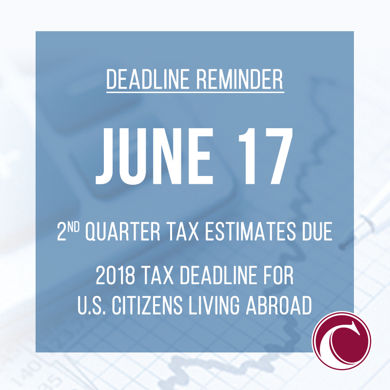 DEADLINE REMINDER: June 17th

Mark your calendars if you need to report for either of these tax topics.

#CataldoFinancial #cpa #cpas #dentalcpas #taxtips #taxreminder #deadline #deadlinereminder #taxes #tax #taxtopics