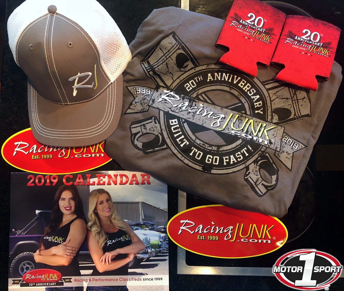 Merch Monday is back! Follow our page here at <a href="/1MotorsportTeam/">1MotorsportTeam</a> and retweet this post for a chance to win a @racingjunk hat, t-shirt, koozie, calendar and decal. #GoodLuck #Share2Win #1Motorsport1Goal #MerchMonday