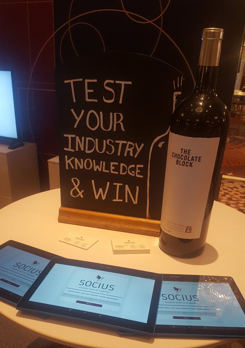 TeamSocius's tweet photo. Swing by Stand 10 at #IDPE19 and enter the running for a  @ChocolateBlock_ Super Magnum 🍷 https://t.co/y5guqLZOdu