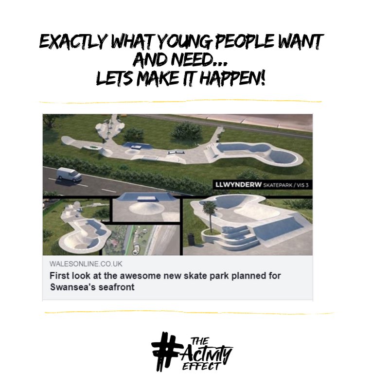 ActivityEffect's tweet photo. Big steps in Swansea with a new skatepark proposed, however progress is still so slow in making this happen. 

This is exactly what our work says young people need. Fun, social and unstructured spaces to play! Let’s make it happen 🛹

#swansea #mumbles #skateparkforswansea https://t.co/iTxttiE1md