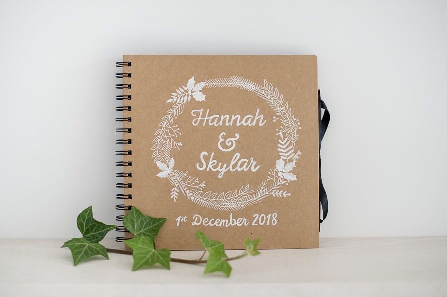 Papercutperfect's tweet photo. Personalised Wedding Guest Book, Christmas Wreath // White Leaves // hand lettered // calligraphy // leaf wreath https://t.co/UH1pZPBZhv #Etsy #Bridetobe #weddingsignage #HoneywellWeddings #Wedding #rusticwedding #WeddingGuestBook https://t.co/6qERDVY4PS