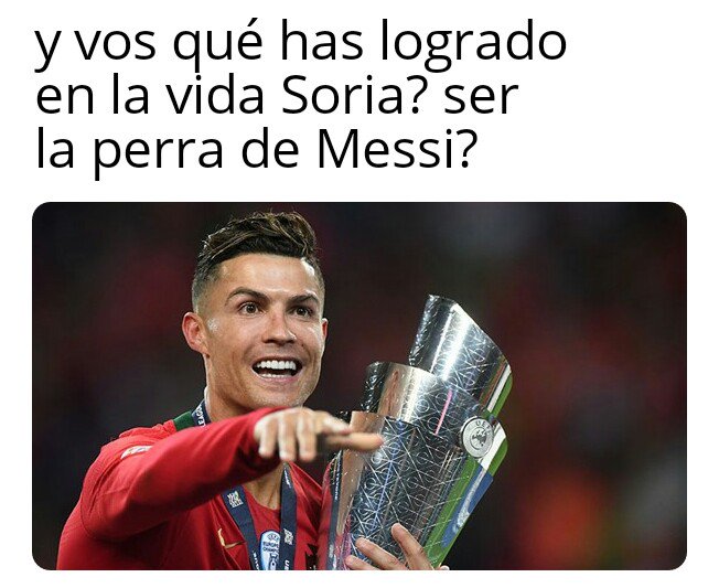 AladeenSupreme's tweet photo. @cristobalsoria Mientras vos publicas errores humanos de CR7, él defeca mojones con más valor que vos https://t.co/s1LwAKkNho