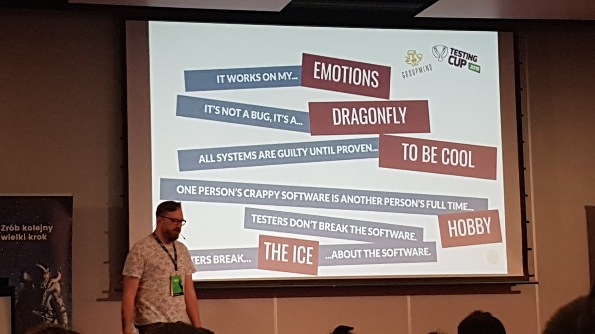 KingaTest's tweet image. Great talk delivered by The Inpro guys 😁 @TestingCup #testingcup2019