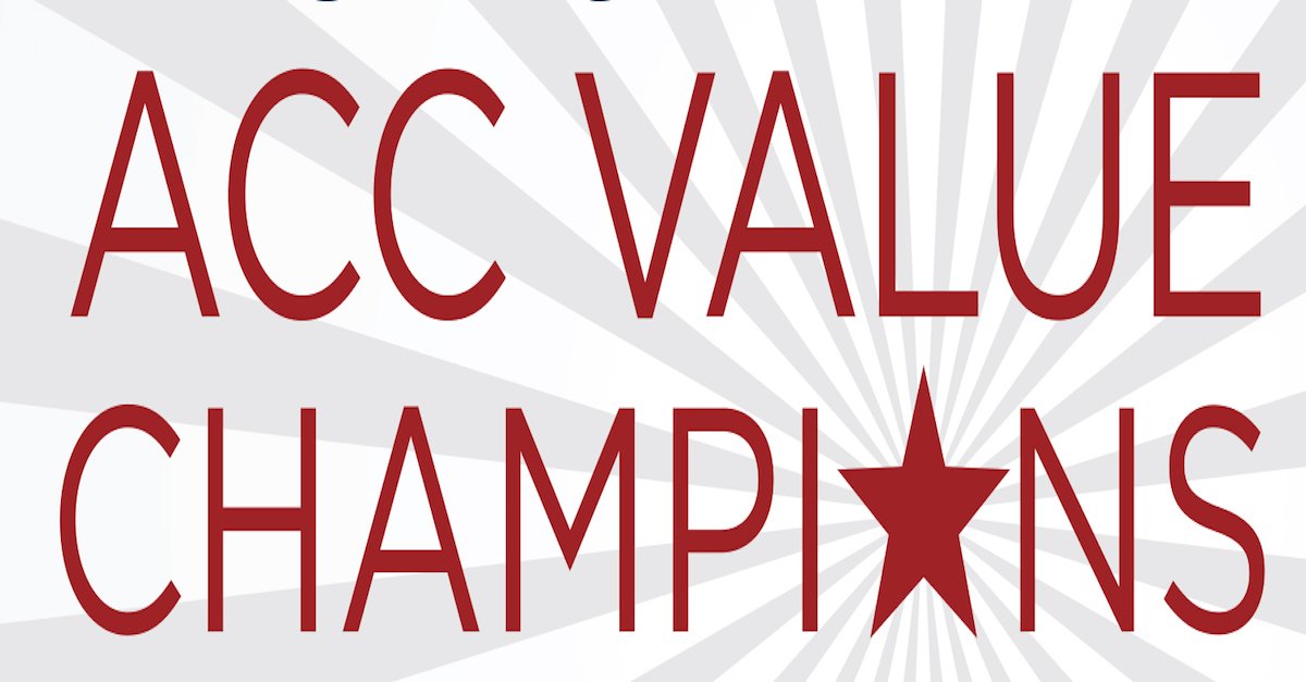 ACC today announces our 2019 Value Champions. Congratulations to this year's 10 winners! They used digital tools, sophisticated partnerships, and more to achieve huge time and cost savings: bit.ly/2WnH3sg