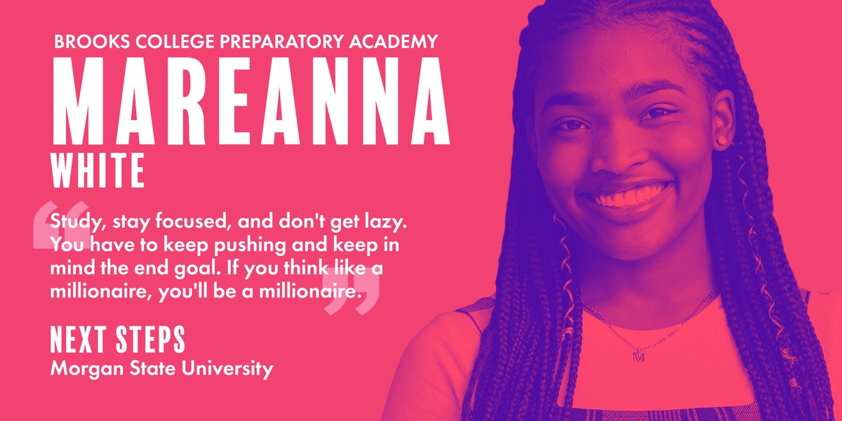 ChiPubSchools's tweet photo. Congratulations to the Class of 2019! 🎓🎉 We are so excited to celebrate your amazing achievements! Meet Mareanna, a senior @GBrooksHS. She's headed to @MorganStateU in the fall! #BetterMakeRoomChicago #TheBestAreWithCPS https://t.co/OH4BNFSFyc