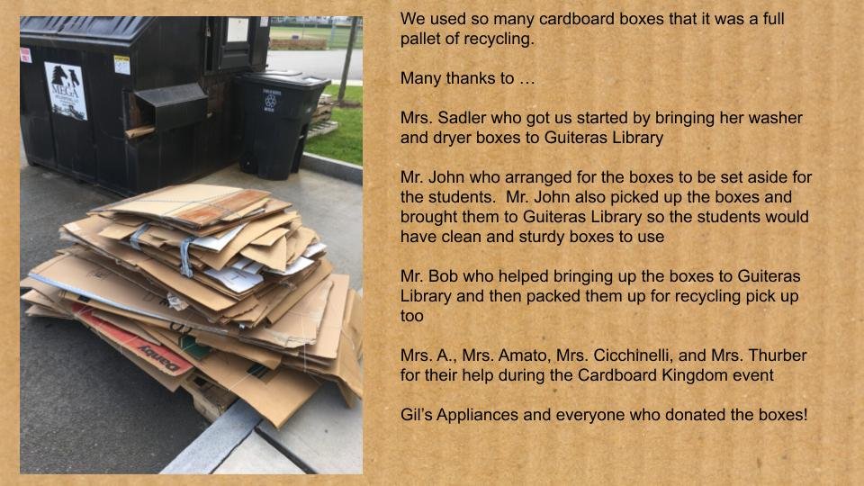guiteraslibrary's tweet photo. #GuiterasLibrary #MakerMonday Special Event #CardboardKingdom was #STEAM fun for all!  Details: https://t.co/inPRKx7GnP. #PopUpMakerSpace #DataStory #BWRSD @SchLibRI @rilibraries https://t.co/FElAwK724s