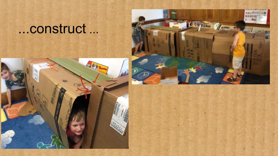 guiteraslibrary's tweet photo. #GuiterasLibrary #MakerMonday Special Event #CardboardKingdom was #STEAM fun for all!  Details: https://t.co/inPRKx7GnP. #PopUpMakerSpace #DataStory #BWRSD @SchLibRI @rilibraries https://t.co/FElAwK724s