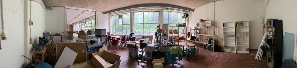 StarshipFactory's tweet photo. Der Umzug geht voran – hier ein aktuelles Panorama aus der neuen Starship Factory im Klybeck! https://t.co/pCsLqHwzzZ