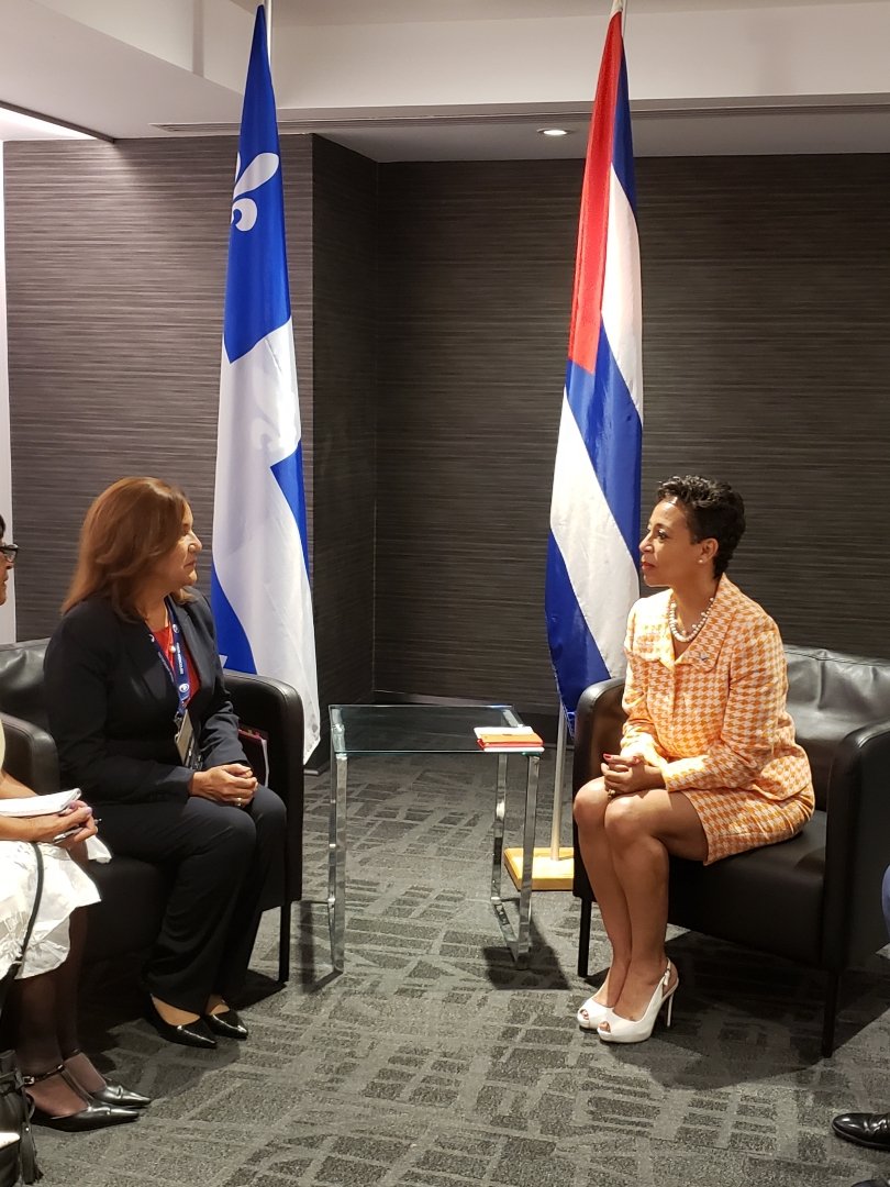 Canadian Minister Receives Cuba's Head of Science and Technology (+Photos)