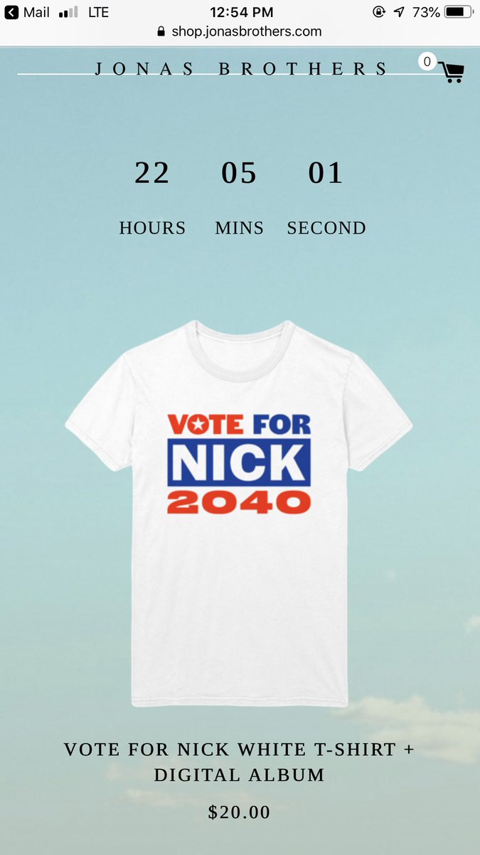 lvattjonas's tweet photo. So Ive decided I’m going to chose one person and I’m going to buy them the #VoteForNick2040 shirt!
All you have to do is retweet this and I’ll randomly choose the winner in two hours🤩 https://t.co/mH7w9l4vvV