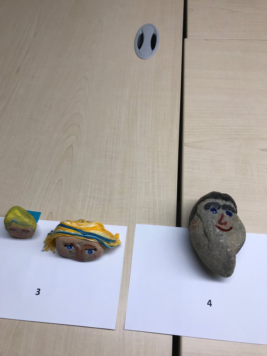 GOCtracy's tweet photo. We Will Rock You. #NPSW  second floor west YQR Rock painting contest. Entries now received and on display. https://t.co/hTE6ce3IUA