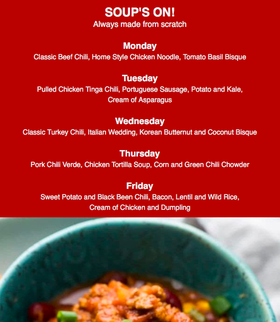 A bowl of soup a day keeps the hunger away.