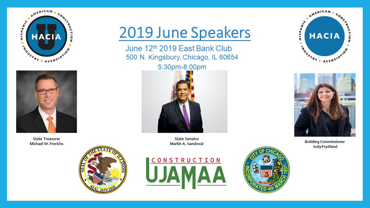 HACIAworks's tweet image. Don't forget to register for June Membership Meeting taking place @EastBankClub.  Don't miss out on these amazing speakers @SenatorSandoval @ChicagoDOB @ILTreasurer @ujamaaconstruct !
Click on the link to register. See you June 12th!
netforum.avectra.com/eWeb/DynamicPa…