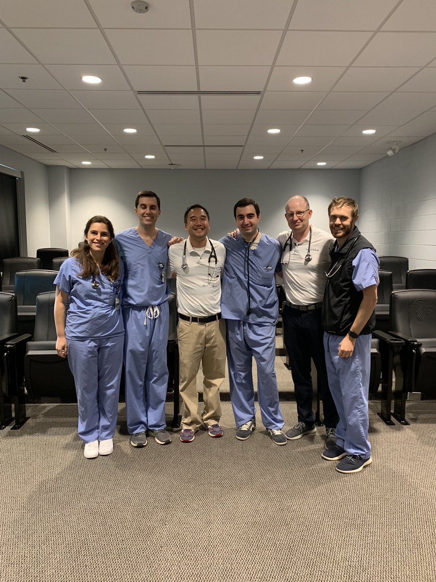 Another successful day of cardiac screening for the Atlanta Falcons <a href="/emoryheart/">Emory Cardiology</a>
