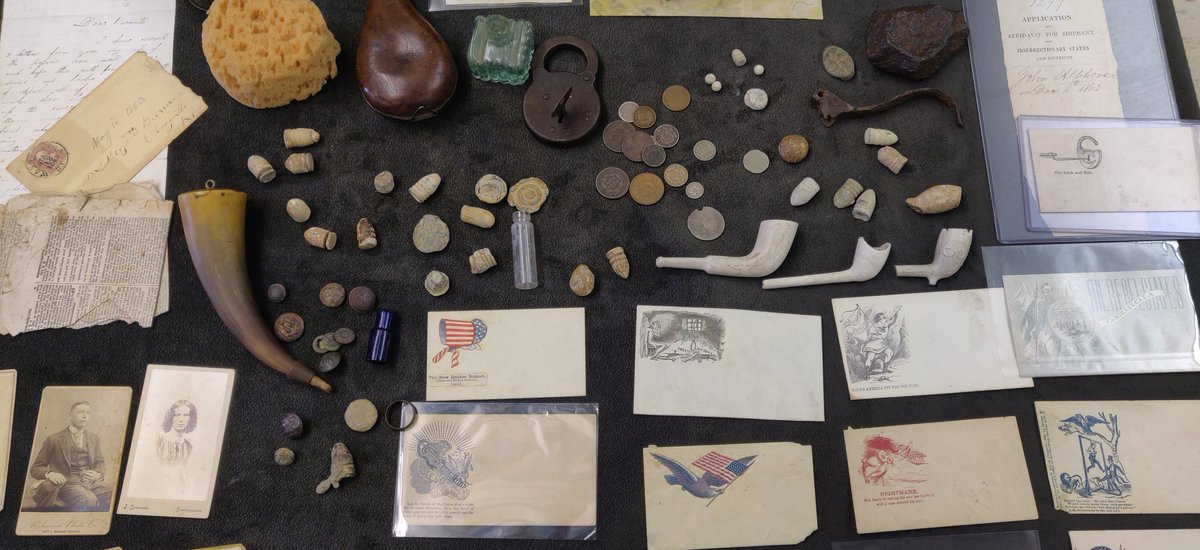 AZombron's tweet photo. Still learning the last week of school thanks to Jim Triesler and his amazing collection of Civil War artifacts. @Davidaltizer9 @WaltonWorldCCPS @studentssmiling #mcmsweroar #cbgacademies https://t.co/Uhblry7UkV